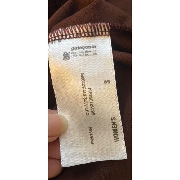 Patagonia Respite Top Size S Activewear Moisture Wicking Stretch Ruby - Picture 4 of 4